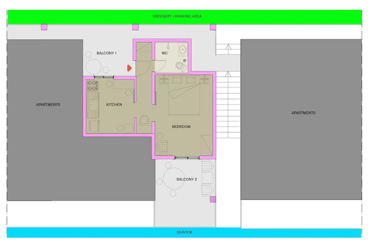 Mini Studio Apt. Apartment Epanomí Ngoại thất bức ảnh
